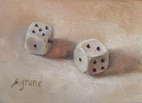500x363 Painting A Day - Painting Dice