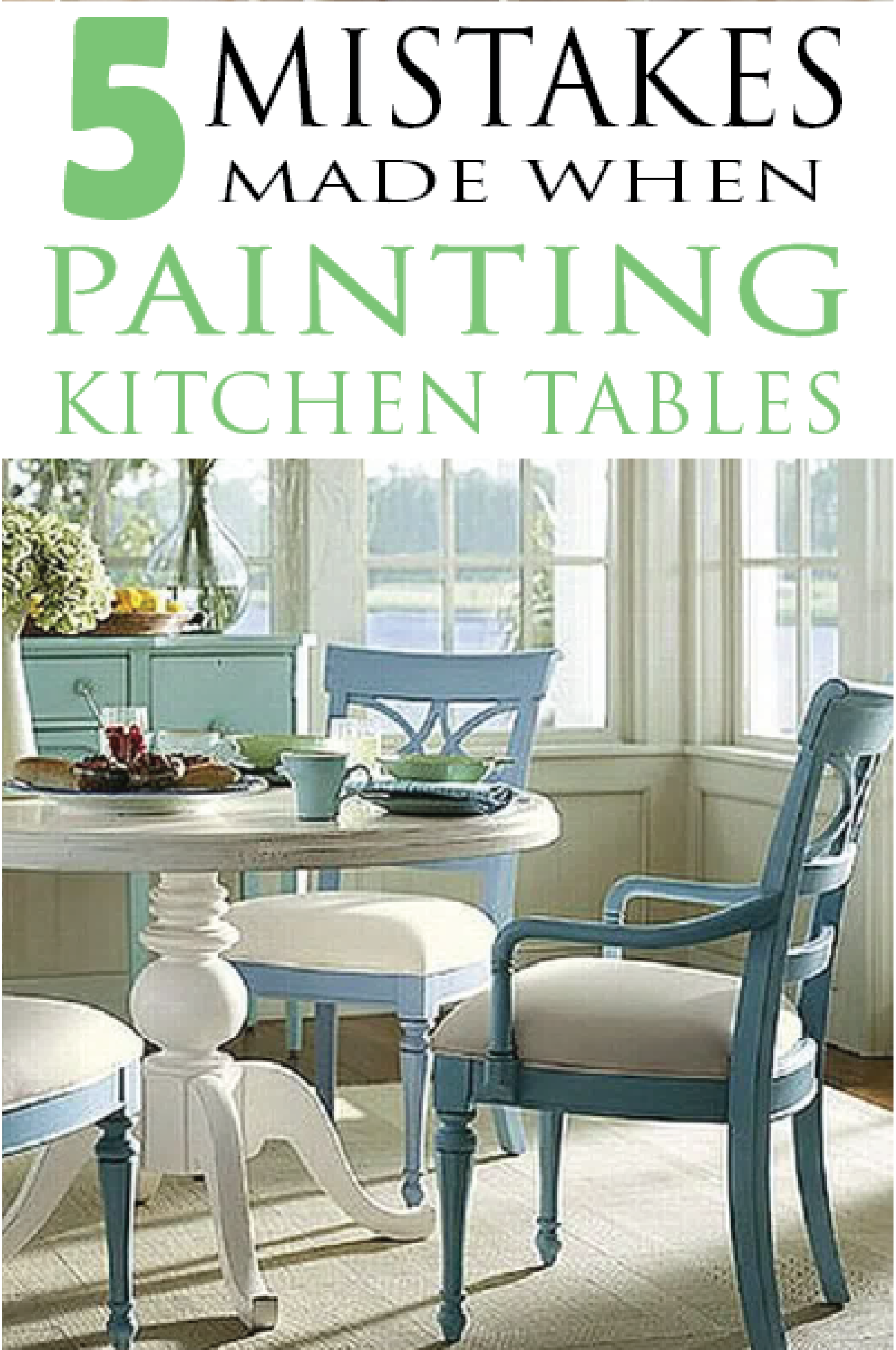 Painting Kitchen Table : How To Update A Table With Chalk Paint I Dig