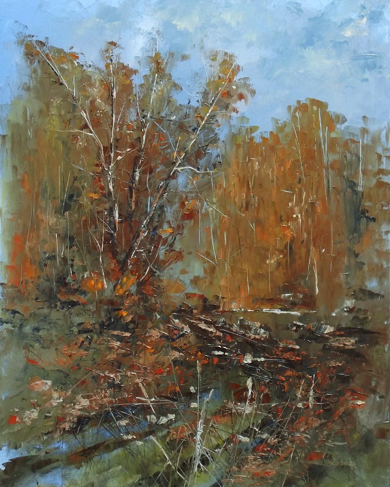 800x1000 Muddy Dirt Road. Cm. Year 2016. - Painting Dirt