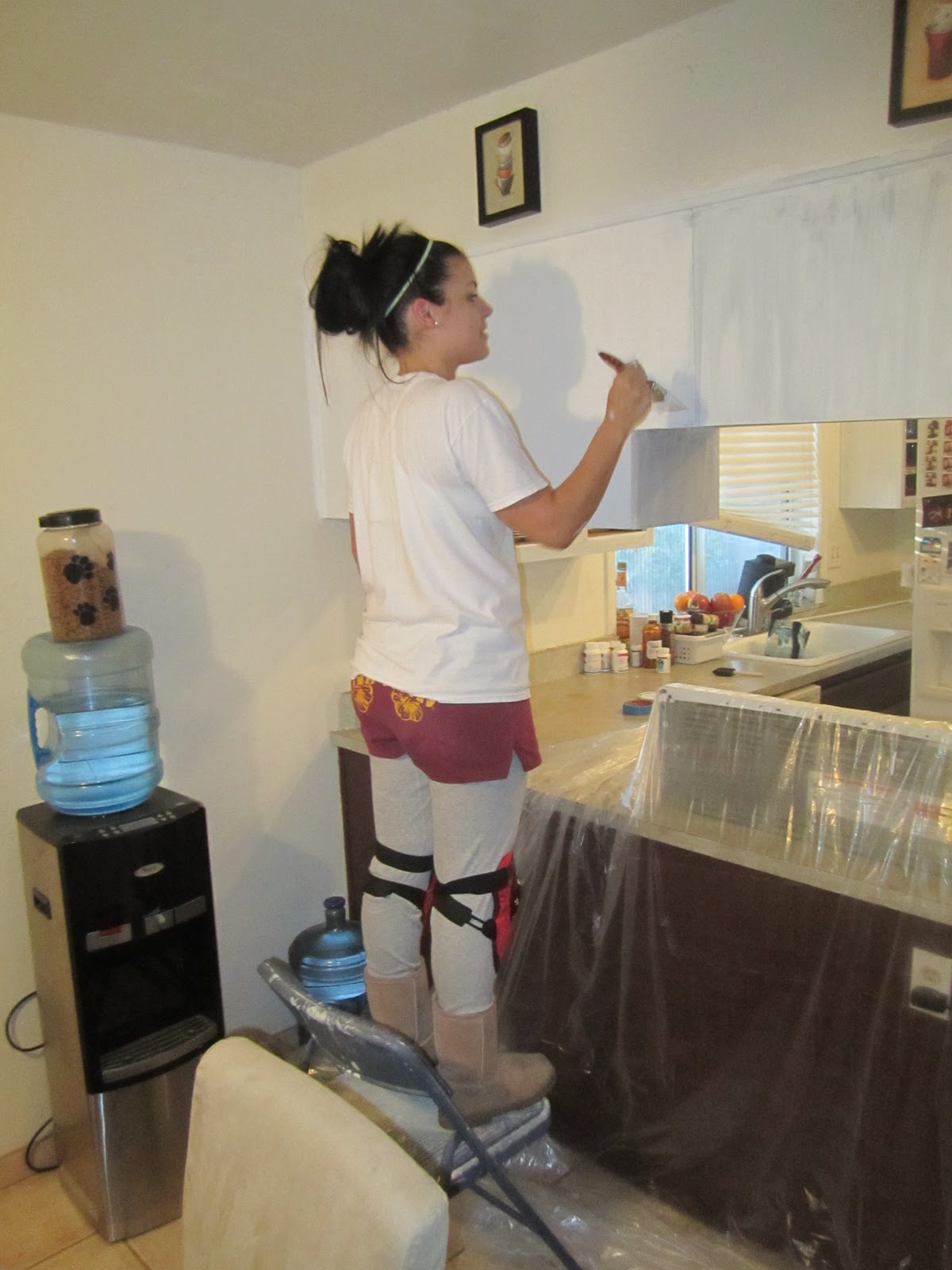 1200x1600 Lustering Lovelies Kitchen Makeover Part 1 Upper Cabinets - Painting Disaster