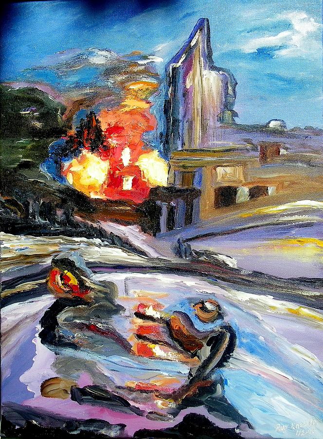 664x900 The Disaster Painting By Ray Khalife - Painting Disaster