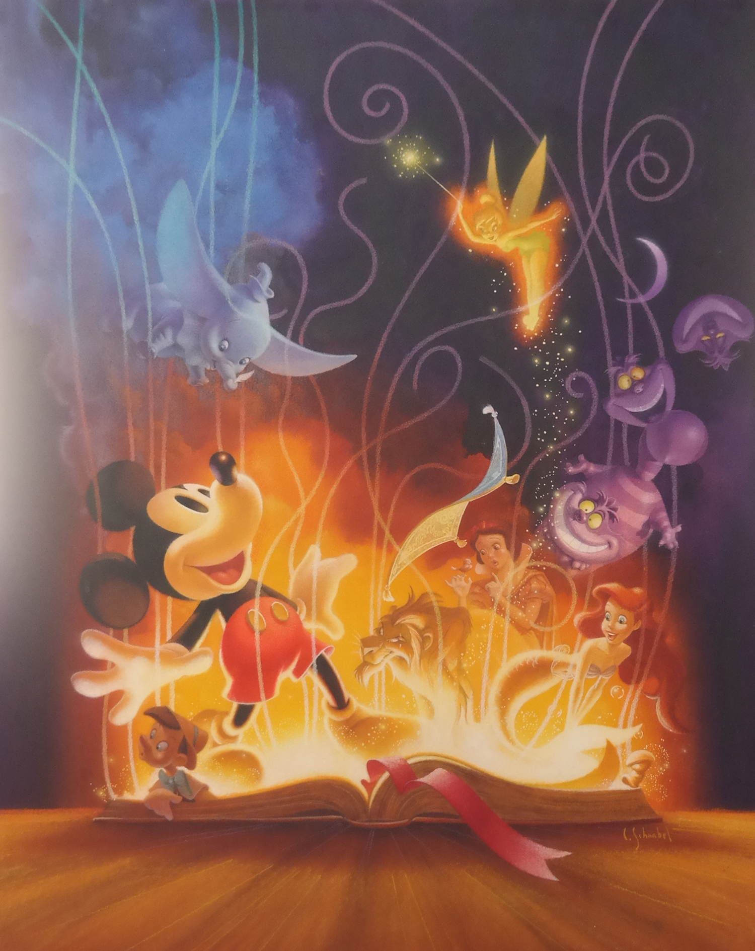 1500x1889 Disney Studios 75th Anniversary Original Painting - Painting Disney