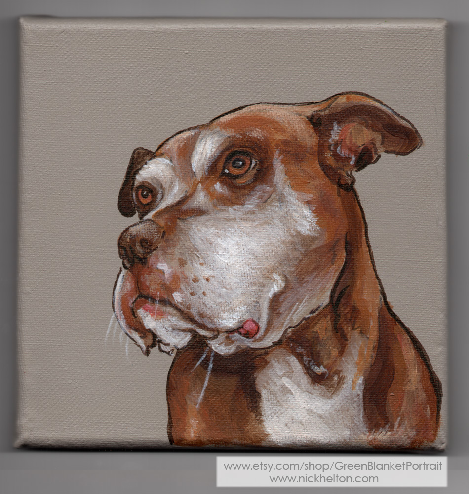 950x1000 Portraits By Nick Helton - Painting Dog Portraits Acrylic
