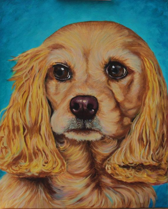 570x708 Acrylic Personalized Pet Portraits, Pet Portrait Custom, Painted - Painting Dog Portraits Acrylic