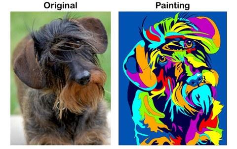 480x303 Buy Custom Multi Color Dog Oil Painting Canvas 16 X 20 - Painting Dogs
