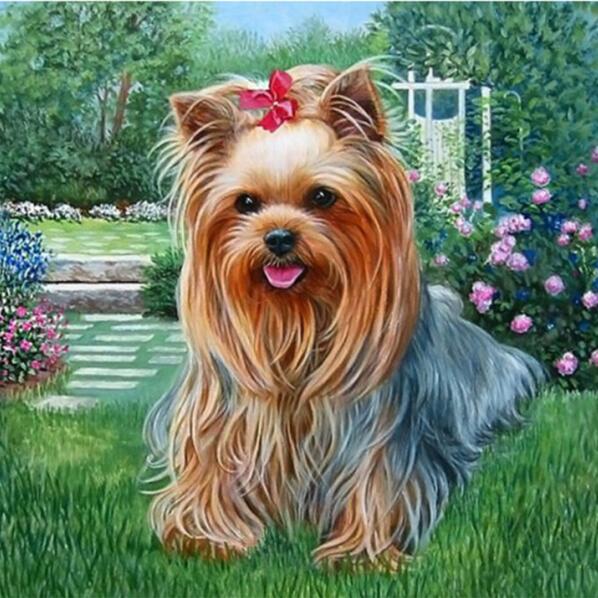 598x598 Diy Diamond Painting - Painting Dogs