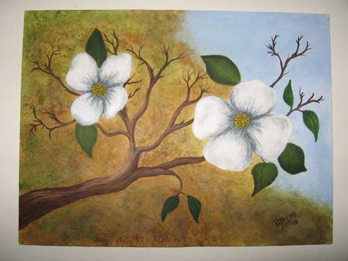 500x375 Hawaiian Flowers - Painting Dogwood Flowers