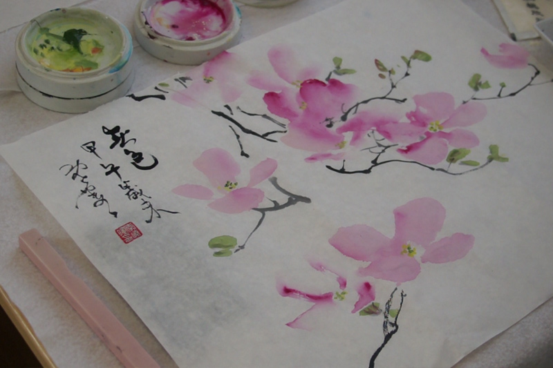 800x533 Chinese Painting Rice Paper And Supplies @ Blueheronarts - Painting Dogwood Flowers