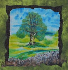 236x244 Original Watercolor Tree Painting - Painting Douglas Fir