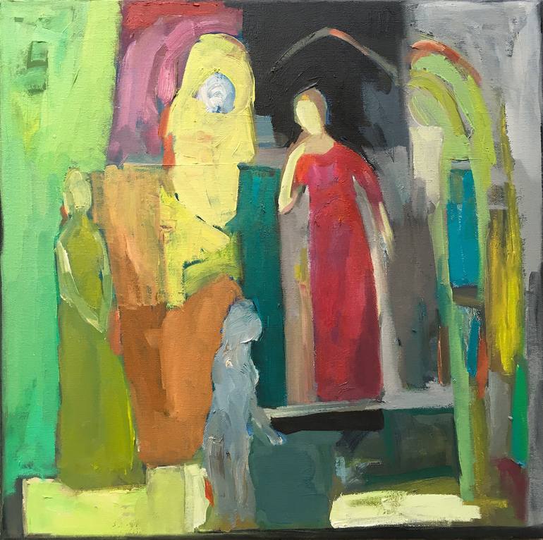 770x766 Saatchi Art Drama Queens Painting By Arun Prem - Painting Drama