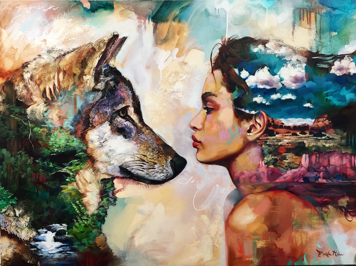721x539 A Girl Who Paints Her Dreams - Painting Dreams