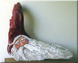 270x216 Painted Driftwood Santa - Painting Driftwood Art