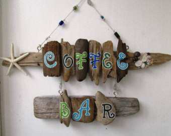 340x270 Driftwood Custom Driftwood Name Sign Photo Holder Shabby - Painting Driftwood Art