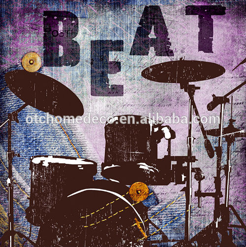 500x502 The Drums Canvas Oil Painting - Painting Drum