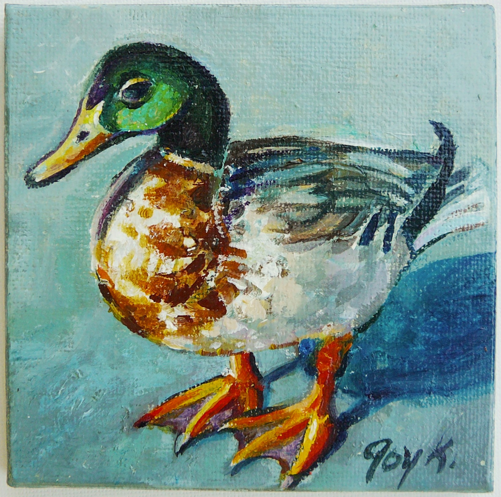 1637x1625 Duck Paintings Art By Joy A. Kirkwood - Painting Duck