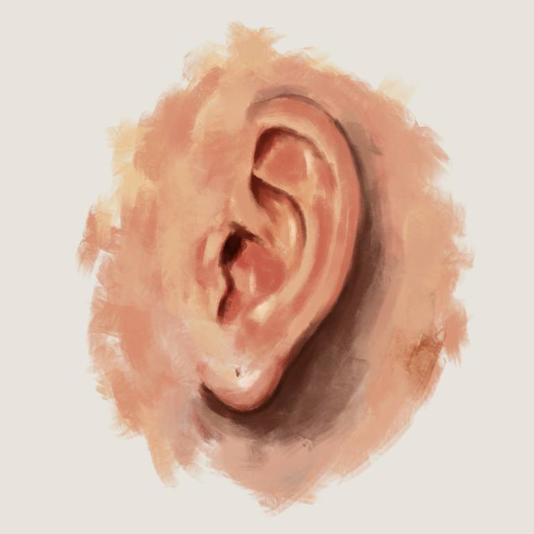 770x770 Saatchi Art Th Ear Painting By Mohamat Arifin - Painting Ear