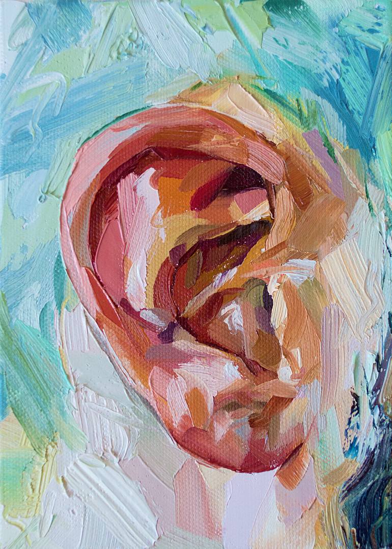 770x1078 Saatchi Art Ear Study Painting By Greg Harris - Painting Ear