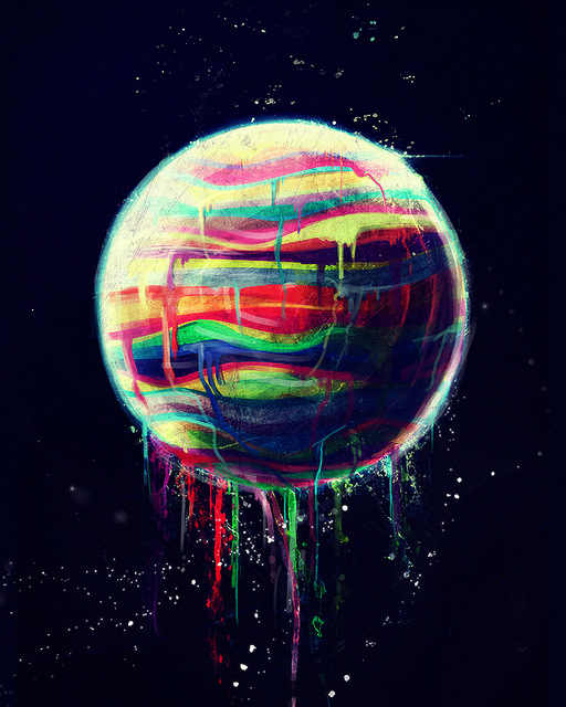 512x640 Handmade Abstract Colorful Earth Canvas Painting For Home Decor - Painting Earth