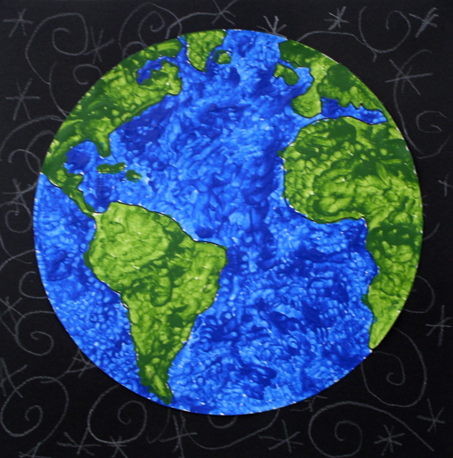1546x1564 The Smartteacher Resource Earth Day Dot Painting - Painting Earth