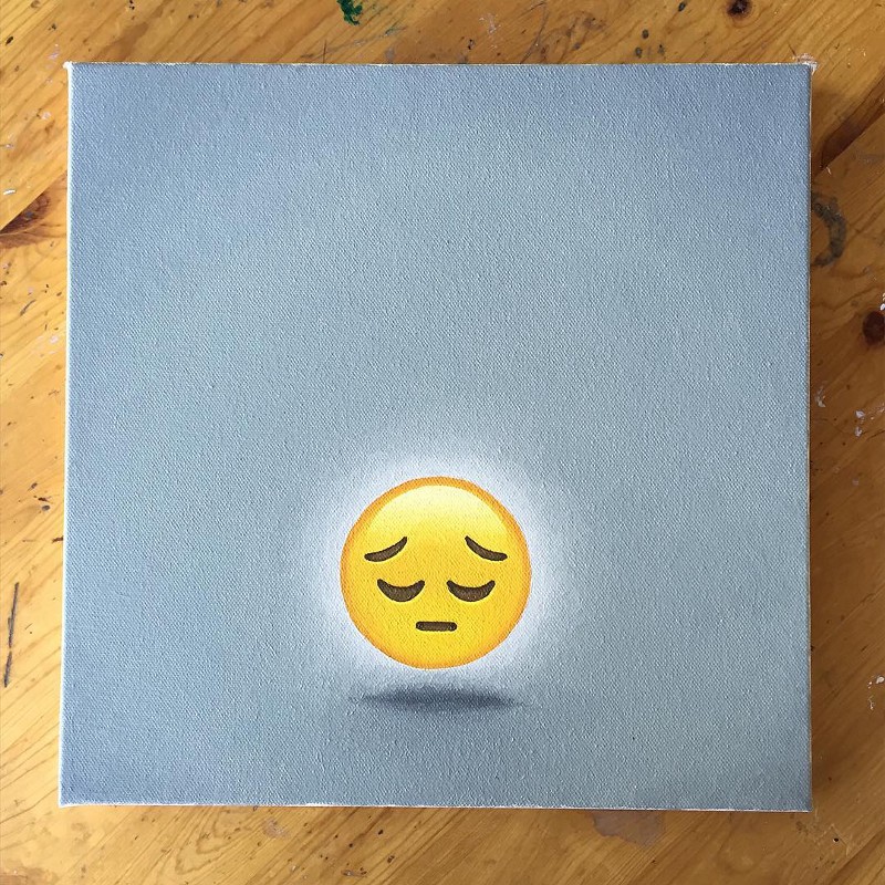 800x800 For The Past Year, I'Ve Been Painting Emoji. Mike Sall Medium - Painting Emoji