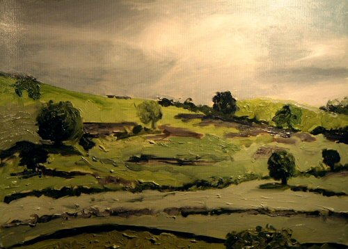 500x358 English Countryside - Painting English Countryside