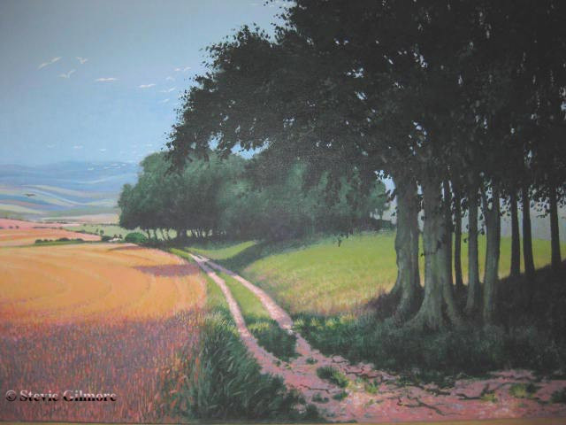 640x480 Landscape Painting, Oil And Acrylic, English Contemporary Art For Sale - Painting English Countryside