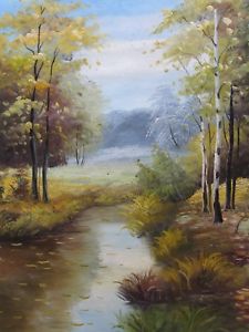 225x300 British English Countryside Forest Woods Large Oil Painting Canvas - Painting English Countryside