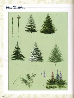 250x330 Pin By Juliane Schwertner On Drawings Paintings - Painting Evergreen Trees