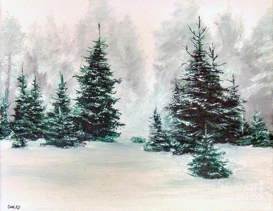 Painting Evergreen Trees At PaintingValley Com Explore Collection Of   Painting Evergreen Trees 3 