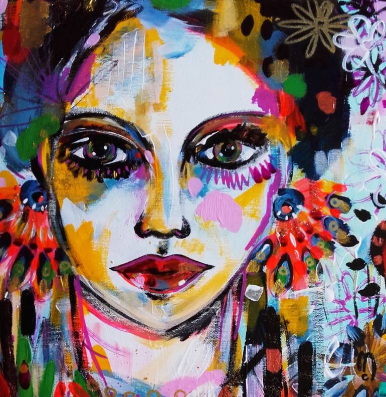 Painting Faces On Canvas at PaintingValley.com | Explore collection of ...