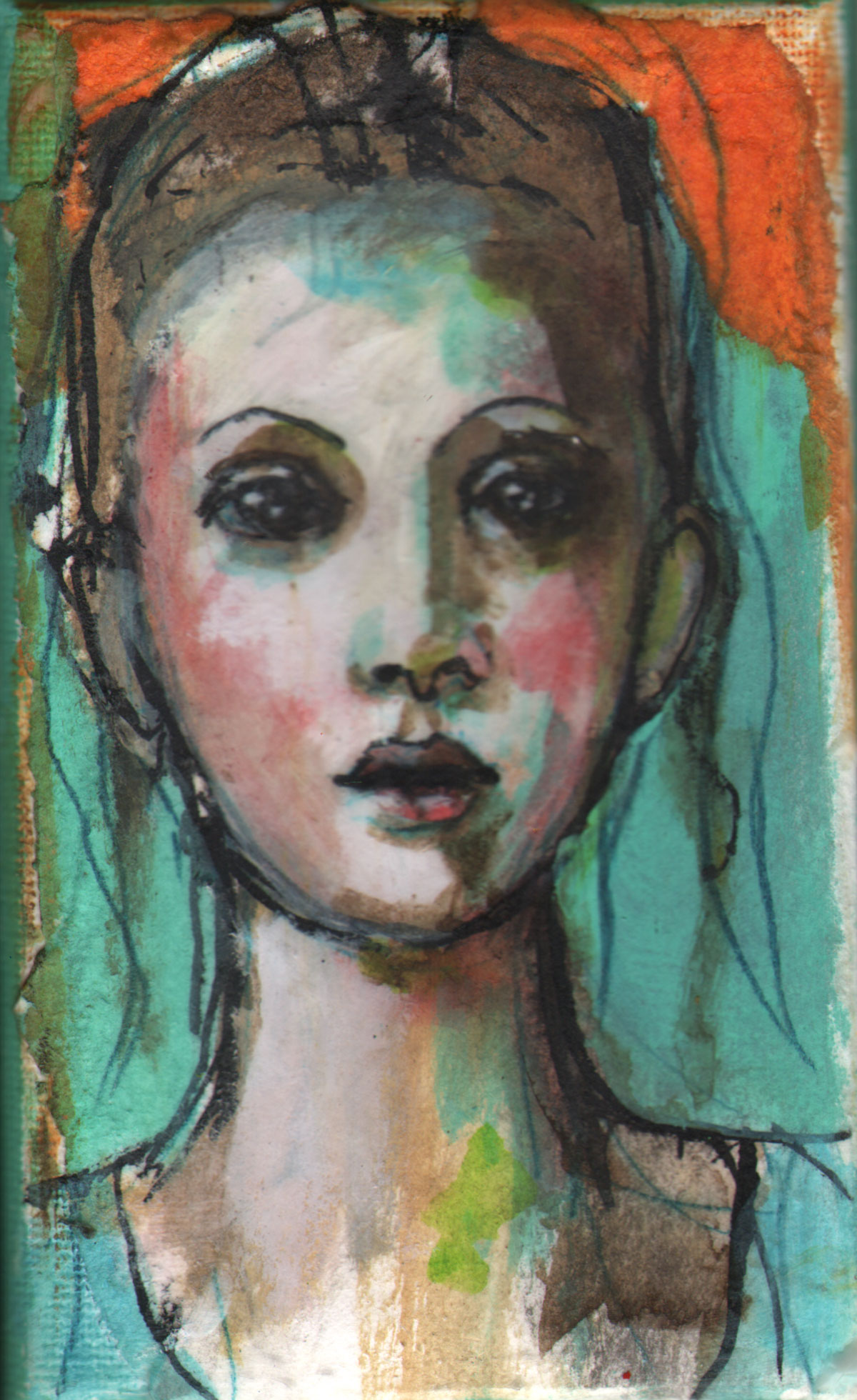 1200x1960 Ballet Face Maria Pace Wynters - Painting Faces On Canvas
