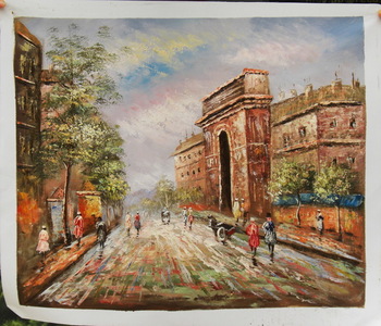 350x300 Factory Direct Wholesale Painting Impressionist Paris Street Art - Painting Factory