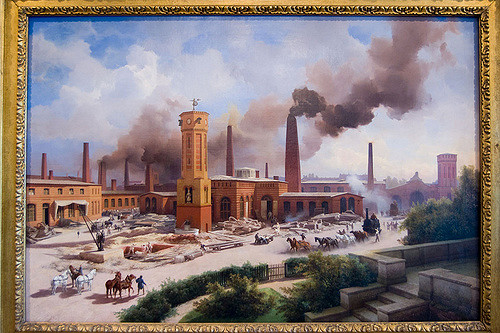 500x333 Painting Of The Borsig Factory Painting By Carl Eduard - Painting Factory