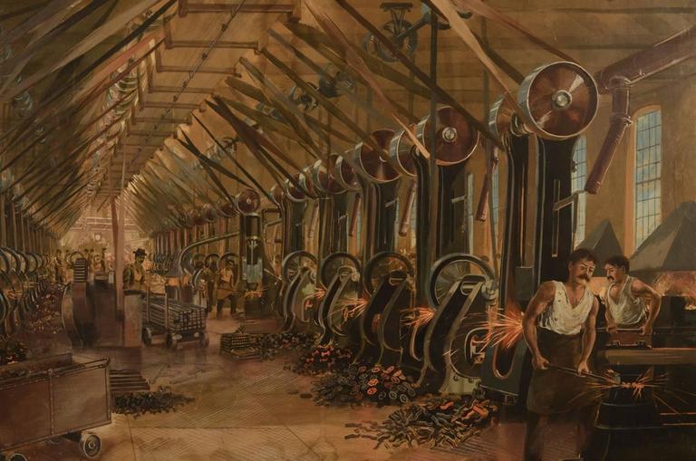768x509 Rare Industrial Factory Painting J.h. Williams And Co. By Richard - Painting Factory