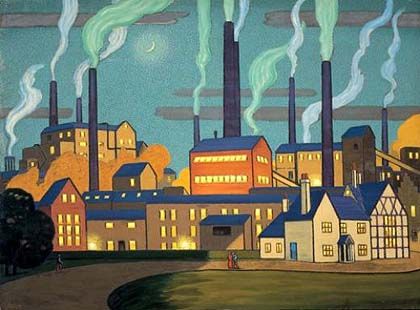 420x310 Sir Claude Francis Barry, Ici Factory Colourful Painting - Painting Factory