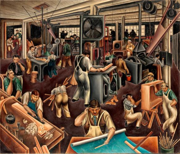 582x499 The Furniture Factory Painting - Painting Factory