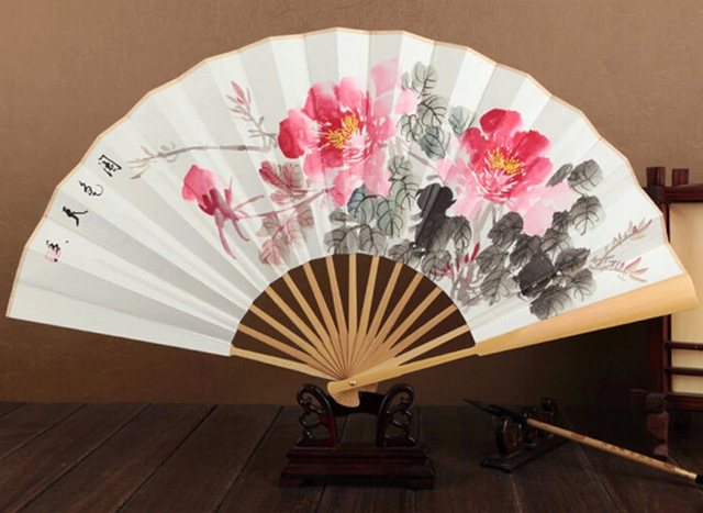 640x467 Free Shipping High Quality Chinese Folding Fan Landscape Painting - Painting Fan