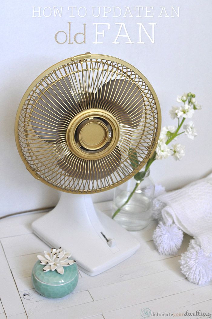 700x1054 How To Update An Old Fan Diy Fans, Gold And Learning - Painting Fan