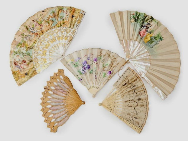 638x479 Women With Fan Painting A C - Painting Fan