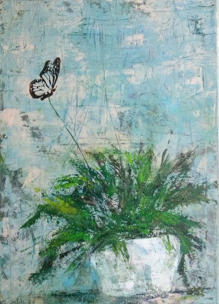 770x1067 Saatchi Art Fern Painting By Jagna Safinska - Painting Fern