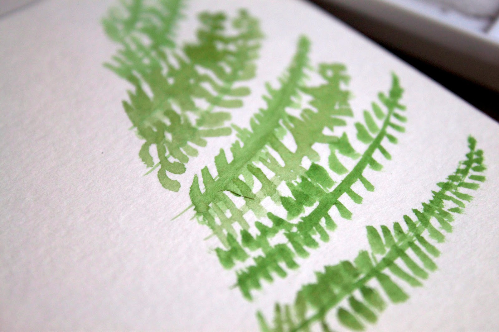1600x1066 On My Honor Diy Fern Watercolor - Painting Fern