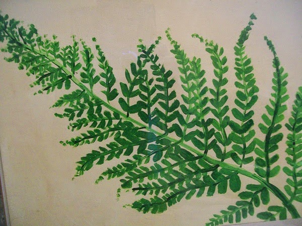 600x450 Art Landfill Fern Leaf Painting (2013) - Painting Fern