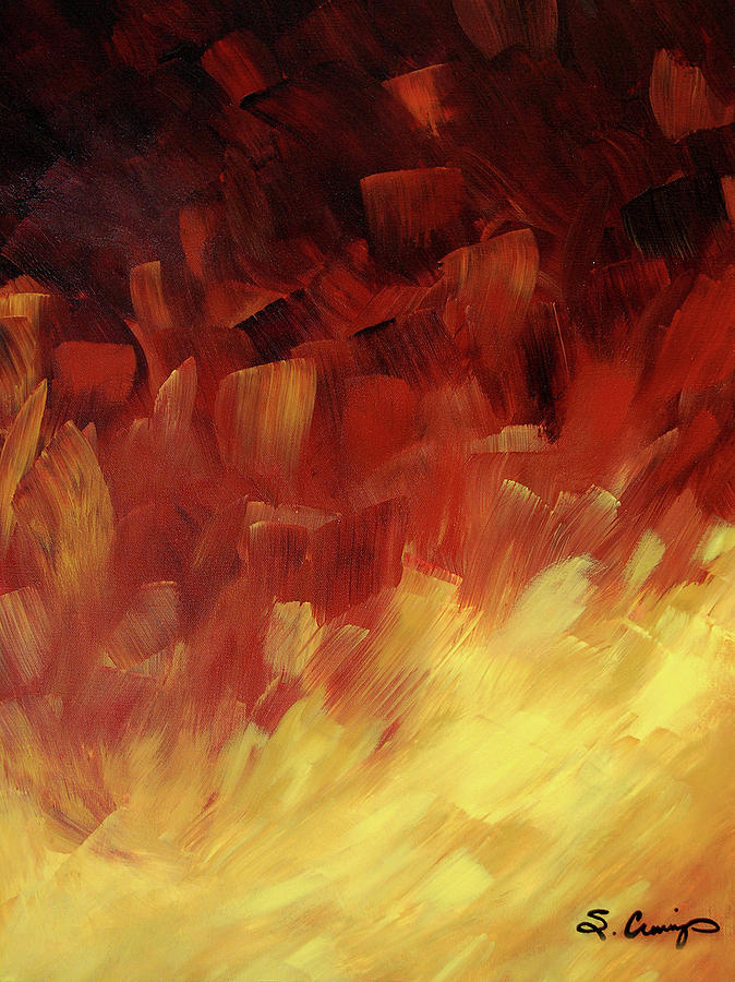 674x900 Muse In The Fire 3 Painting By Sharon Cummings - Painting Fire
