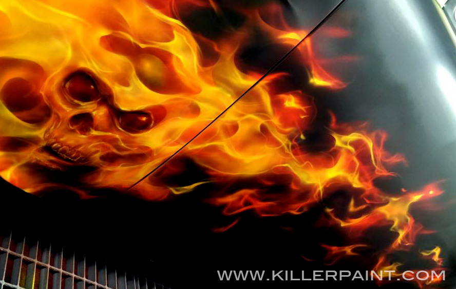888x564 Paint Killer Paint Airbrush Studio - Painting Fire