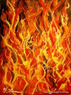 236x314 Painting Flames With Acrylic - Painting Fire