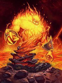 200x267 Fire Elemental - Painting Fire Elemental