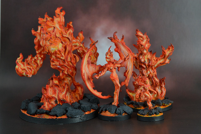 640x427 Fire Elementals - Painting Fire Elemental
