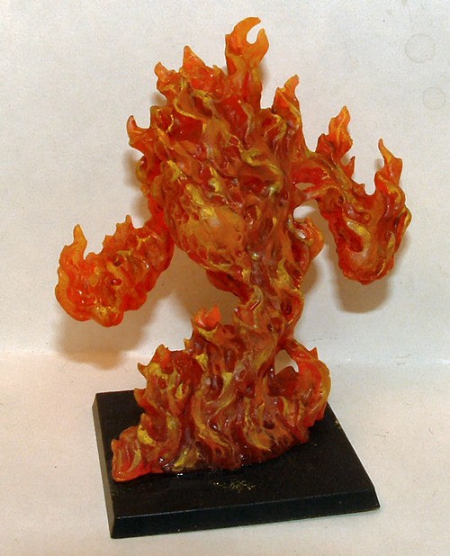 500x618 Painting The Fire Elemental And Ghostly Haunt Wall From Reaper - Painting Fire Elemental
