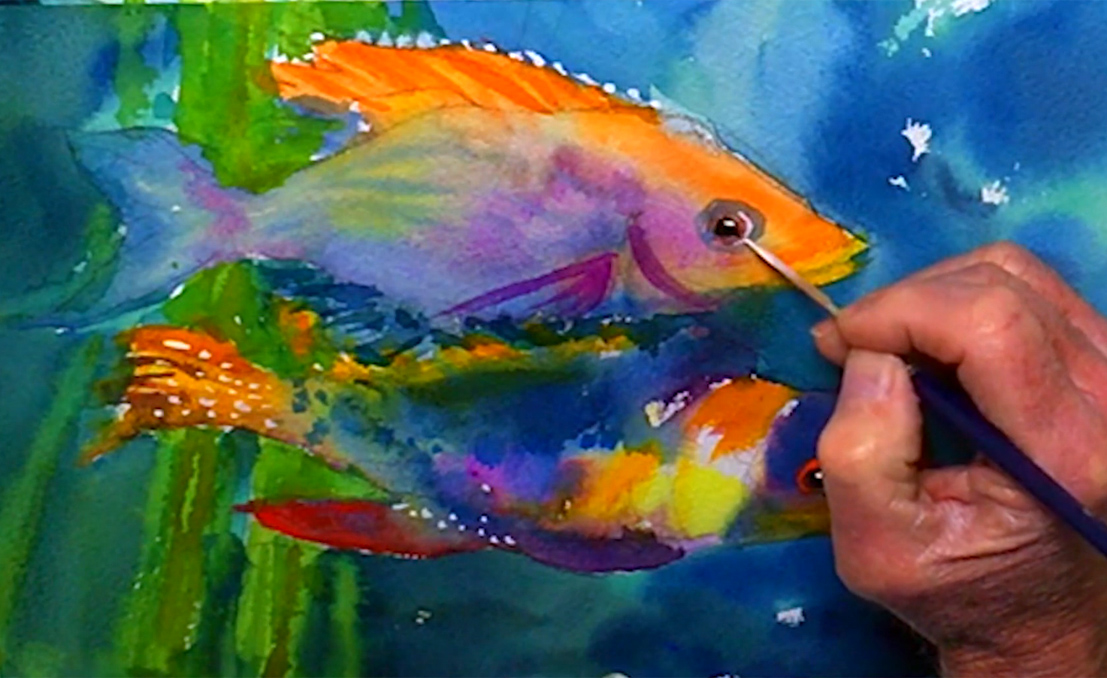 Painting Fish Scales With Acrylic at PaintingValley.com | Explore