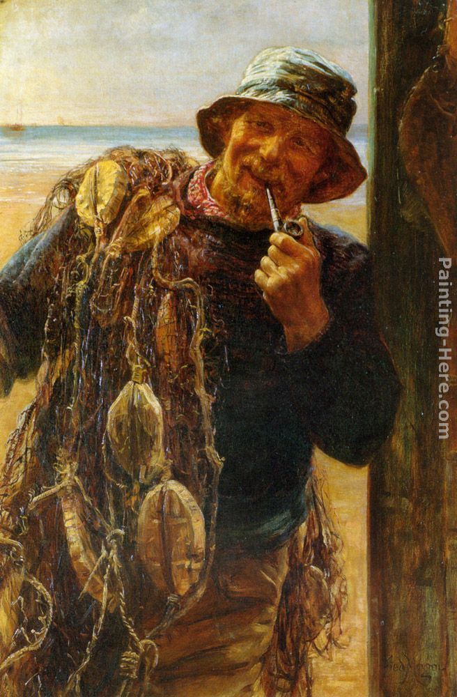 656x1000 Fisherman Painting - Painting Fisherman